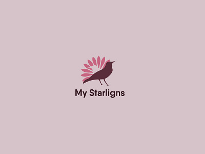 My Starlings - Art Store logo art bird birds birds logo branding design ecommerce freelance freelancer logo logo design logodesigner logos starling store vector