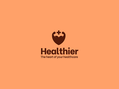 Healthier - Health & Sports App Logo android brand branding design fitness freelance freelancer gym health heart heart logo illustration logo logodesigner logos mark muscles negativespace sport sports