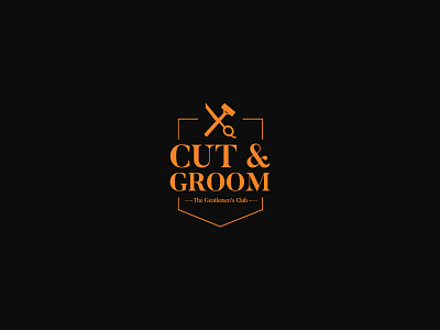 Cut & Groom - Barber Shop Logo