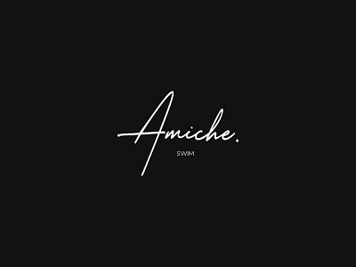 Amiche - Swimwear Brand Logo art brand brand logo branding dailylogochallenge freelancer freelancer logo illustration logo logos mark marks swim swimsuit swimwear