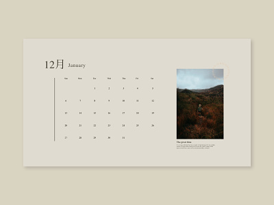 Calendar dailyui design minimal ui