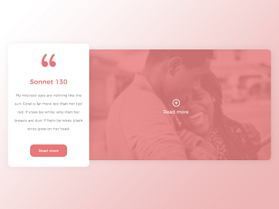 Sonnet 130 - Blog Post UI Design