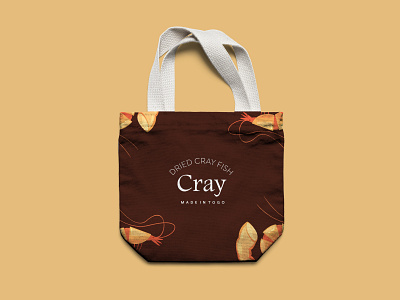 Cray market bag pack branding carrier bag design minimal