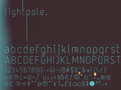 Lightpole Fontface design font font face new font otf typography