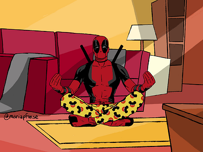 Stay home! Quédate en casa! deadpool heroes quedateencasa stayhome staysafe superhero