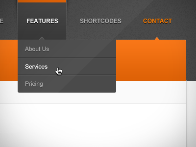 Business Theme - Navigation by Simon Stamm on Dribbble