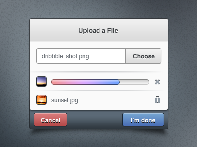 Upload Dialog