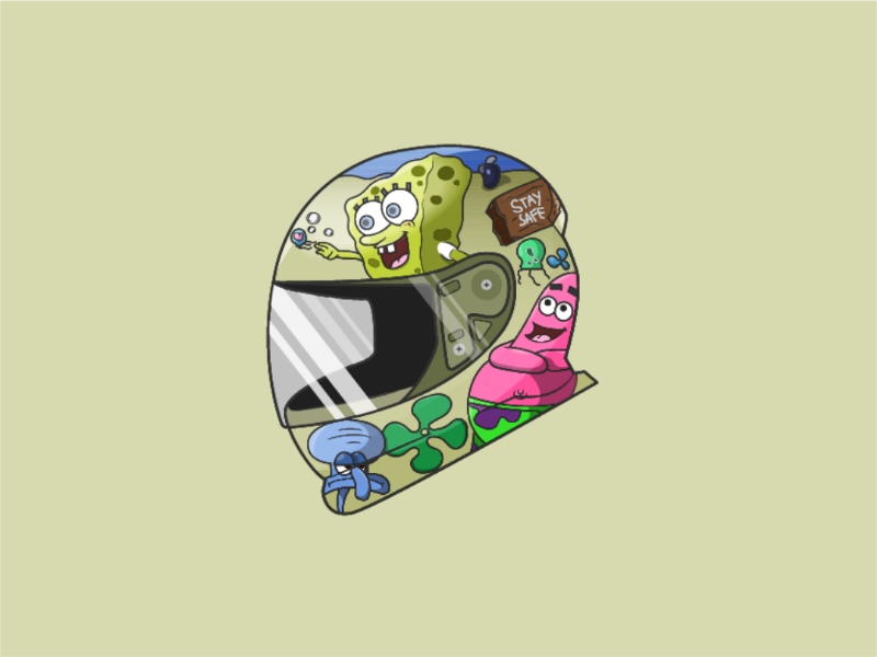 Spongebob Helmet by Rhandell Mart on Dribbble