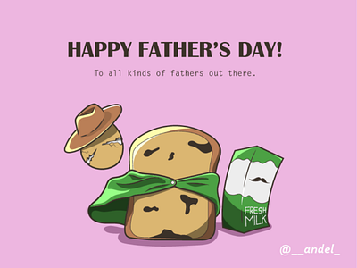 Happy father's day! adobe artist cute design designer digital art digitalart drawing flat flat design graphic design graphics illustration illustrator minimal minimalist simple vector vector art