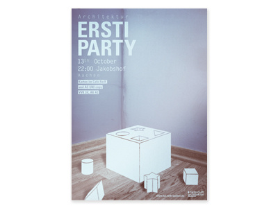 Poster - First-Semester-Party at RWTH Aachen 2011 aachen architecture germany party poster toys university vintage