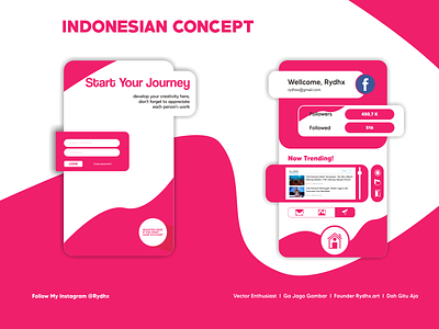 Indonesian Concept I Hope U Like it! app art design illustration indonesia designer indonesian minimal ui ux web website