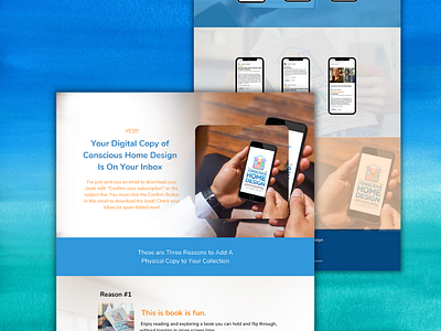 Thank You Page Mock-up Concept for Conscious Home Design adobe xd branding canva design funnel design minimal mock up design ui ux web design