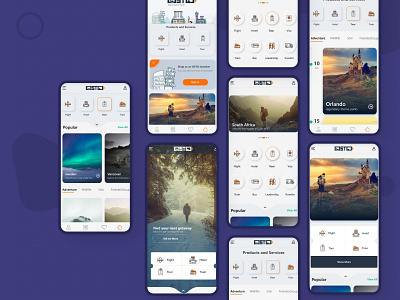 Travel Home colection app app design product design skeumorphism ui ui design ux design