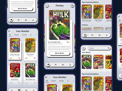 Comic Store comic comic art comics design design system elements ui ui design ui elements ui kit