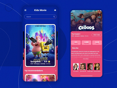 Kids Movie App app concept