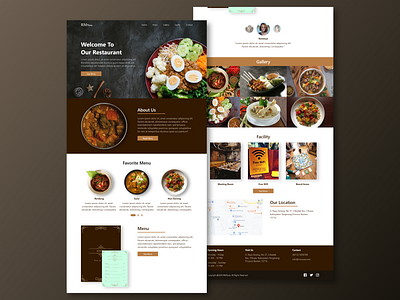 Restaurant - Landing Page landingpage restaurant restaurantweb ui uidesign uiux webdesign website