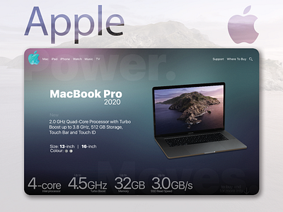 Apple Website //  Concept Design