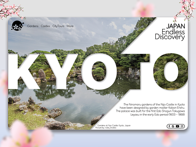 Nijo Castle Website Design branding travel typography ui uidesign uiux ux webdesign website website design