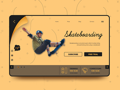 Skateboarding Website Concept Design