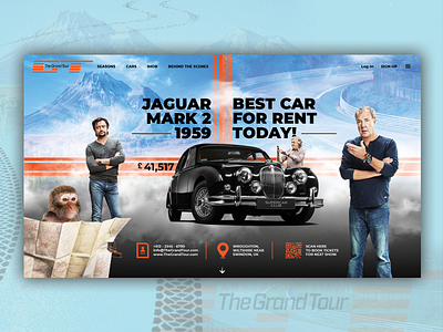 The Grand Tour Concept Website Design app design illustration ui uidesign uiux ux vector webdesign website design