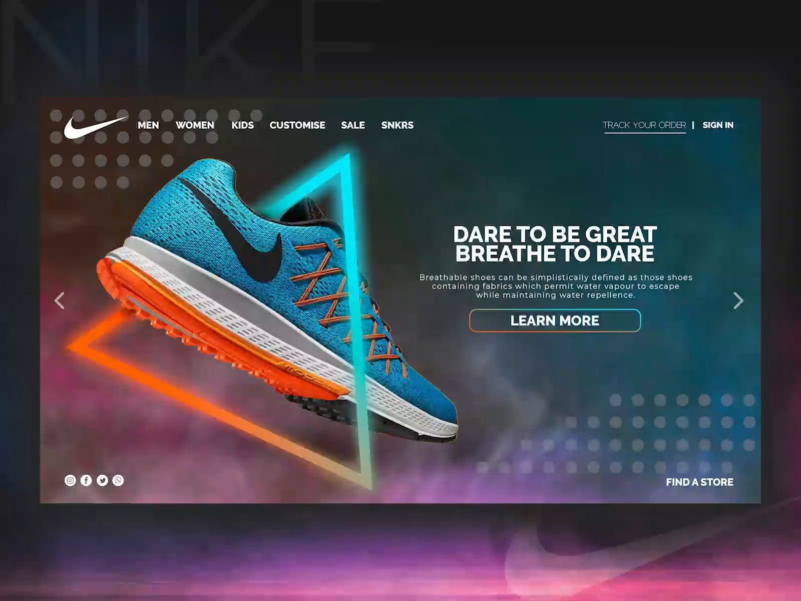 Купи найк сайт. Nike website. Дизайн найк. Найк концепт. Nike website Design.