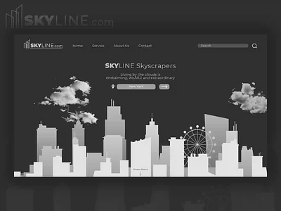 Skyline Website Design branding design illustration logo ui uidesign uiux ux webdesign website design