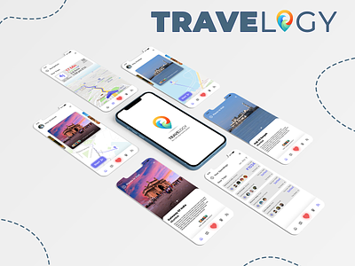 Travelogy | Side Scene App | Concept Design app app ui design appdesign application interaction design interactive design travel travelapp ui uidesign uiux ux webdesign website design