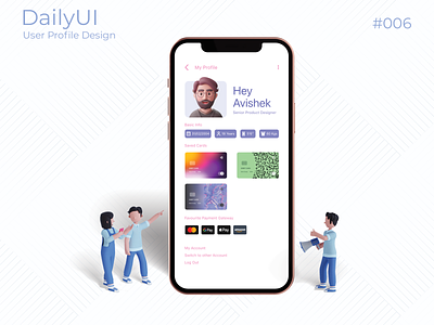 #DailyUi 006/100 - User Profile dailyui design ui uidesign uiux ux webdesign website design