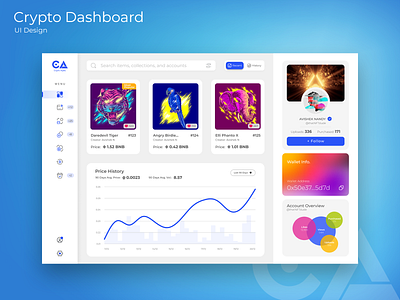 NFT Crypto Dashboard Design