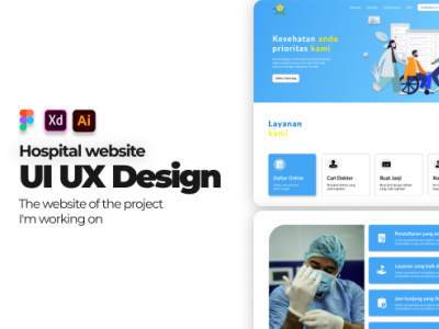 User interface for Hospital website app app design business ui design freelance graphic design ui ui design user interface website ui