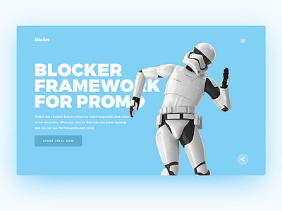 Blocker Framework Hero blocker dribbble framework hero star wars