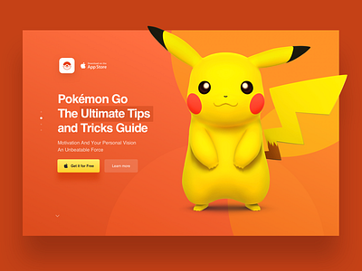 Landing Page for Pokemon Go App