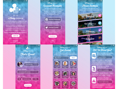 Onboarding Experience for Disney Universe - Social Platform disney disney universe social platform the walt disney company