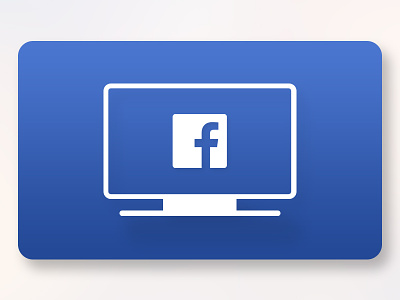 Facebook Video - Apple TV App Icon Redesign app icon apple tv facebook facebook video tvos