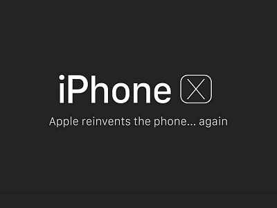 iPhone X Logo 10th anniversary 2017 apple iphone 8 iphone x