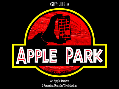 Apple Park - "Innovation Finds A Way" apple apple park jurassic park logo parody steve spielberg