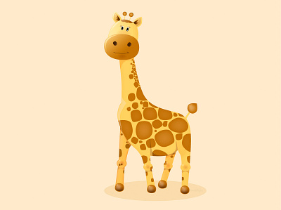 Gilbert cartoon design giraffe graphic illustration illustrator illustrator design