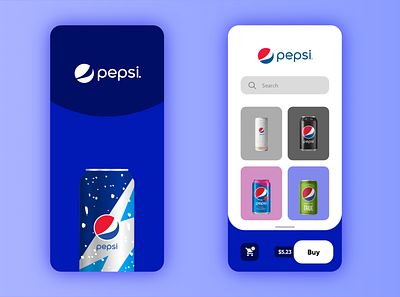 Pepsi mobile apps ui ux