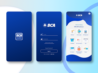 UI Redesign | BCA Mobile Apps app bca bca mobile design flat icon illustration minimal ui ux vector