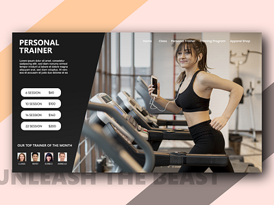 Gym & Fitness Center Website UI Design (part 4) app design fitness flat gym gymnastics health icon illustration minimal sports ui ux vector workout