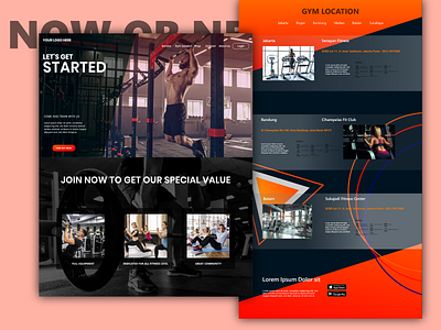 Gym & Fitness Center Website UI Design Landing Page (part 1) app branding design fitness gym health icon sports ui ux web workout