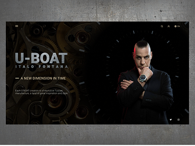 U-Boat Watch - Concept branding design design illustrations photoshop typography ui ux vector web website