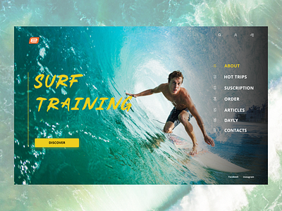Serfing training - Website