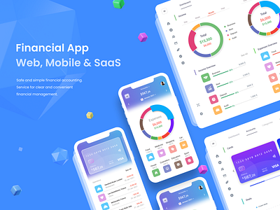 SaaS Finance App | Responsive Dashboard - UI/UX Design dashboard ui design finance app illustration saas saas app saas design ui ux