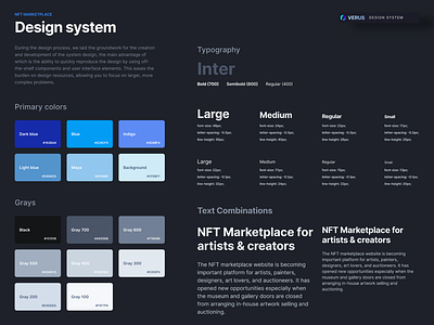 Design system | NFT Marketplace