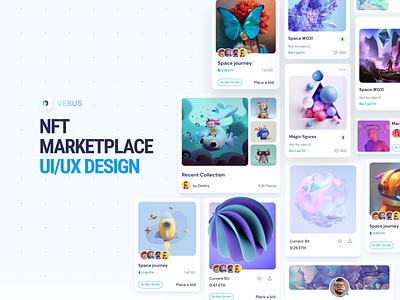 NFT Marketplace | Design UX/UI design designer illustration minimal nft nft marketplace sergushkin ui ux web website