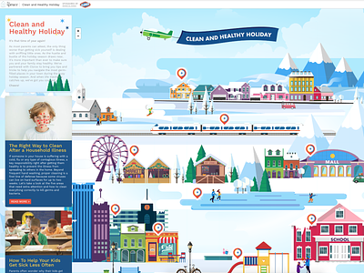 Clorox Interactive Map Editorial branded content design editorial illustration image editing interactive retouching