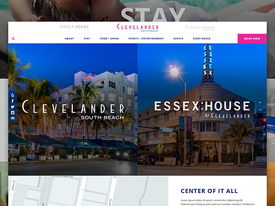 Clevelander South Beach Website digital marketing hospitality hotel responsive design web design website