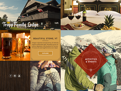 Trapp Family Lodge Moodboard concept hotel moodboard