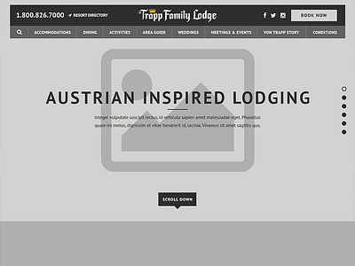 Trapp Family Lodge Wireframe